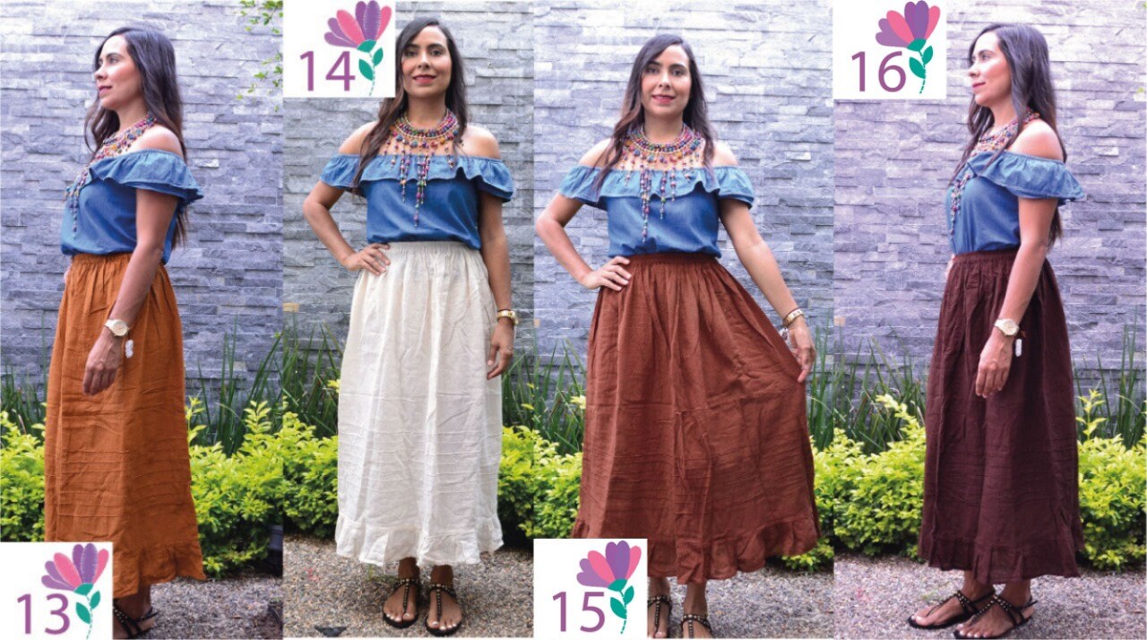 Mexican Skirts Falda Folklorico Skirts Colorful Skirt | Etsy