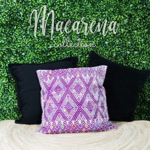 Mexican Embroidered Pillow ~ Colorful Handmade Pillow ~ Throw Pillow ~ Pillow Cover ~ Mexican Decor ~ Chiapas Pillow ~ Cushion ~ Home Décor