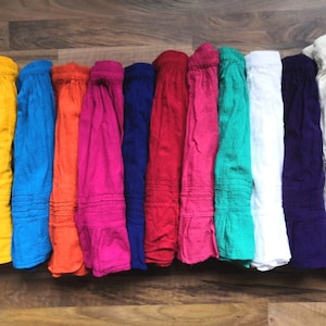 10-12 Years Girls Mexican Skirts ~ Falda ~ Folklorico Skirts ~ Colorful Skirt for Girls ~ Cotton Skirt ~ Girls ~Flowing Skirt ~Elastic Waist