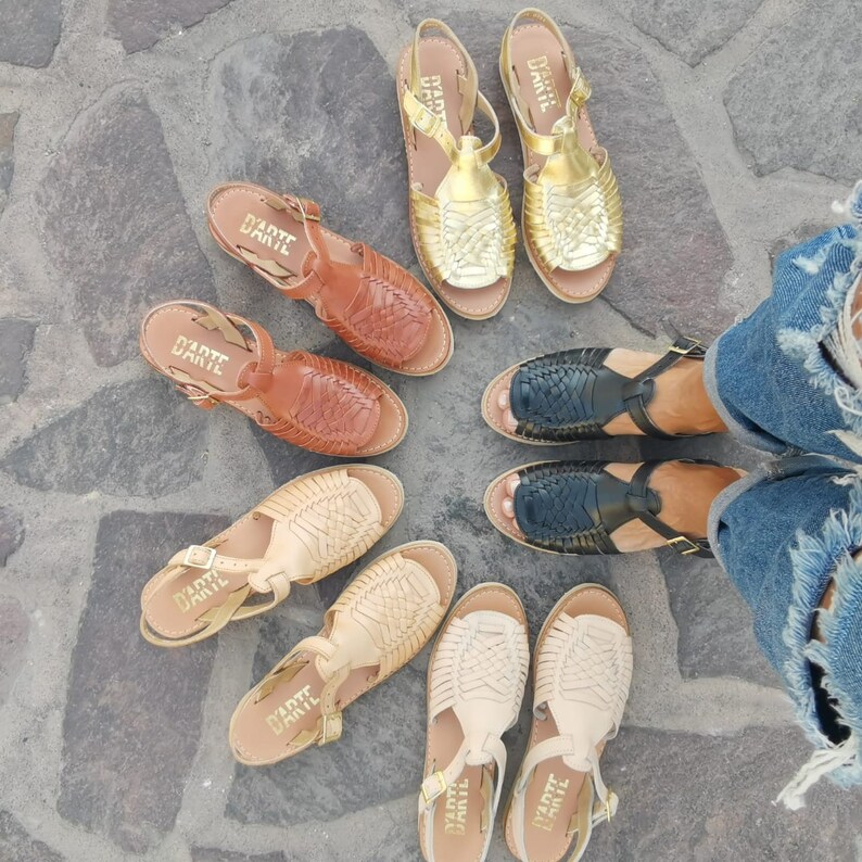 Gold Huarache Sandal All Sizes Boho Hippie Vintage - Etsy