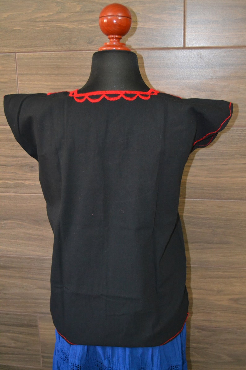 Gorgeous Vintage Embroidered hand woven Ethnic Floral Huipil Shirt