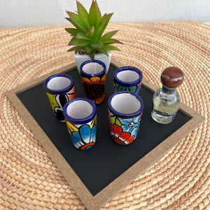 Talavera tequila glass,Talavera Bachelorette Party Weekend Glass (1pz) - Tequila shot - Bridesmaid shot glasses - Party gifts