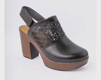 Huarache for Women ~ Handmade  Summer Chunky Sandal- Hippie Vintage ~  Mexican Leather Sandal ~ platform shoe