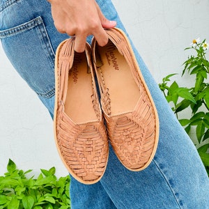 Sandales Huarache pour femmes ~ Toutes les tailles ~ Chaussures bohèmes - vintage hippie ~ Style mexicain ~ Huaraches mexicaines ~ Chaussures en cuir mexicaines