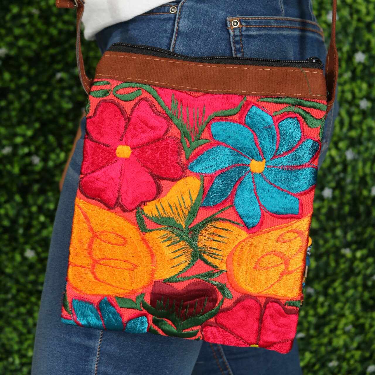Huipil Purse Mexican Handbag Chiapas Clutch Zippered Etsy
