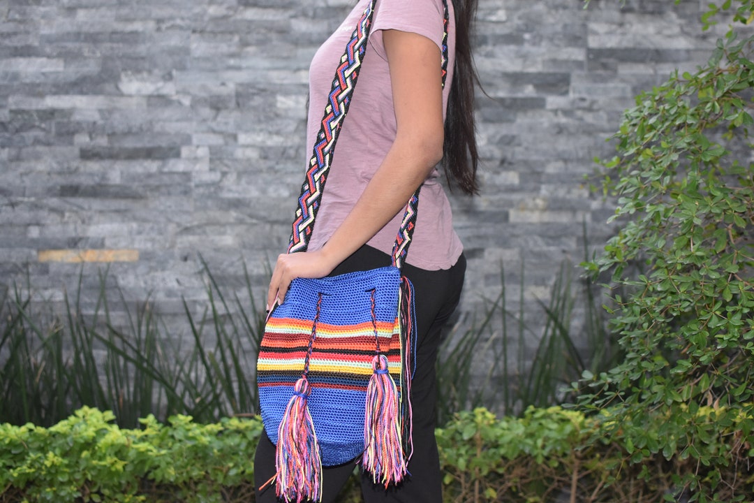 Bolso de hombro de tela étnica Bolso de estilo vintage Bolso