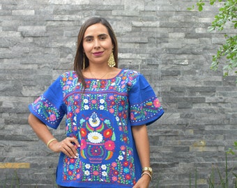 S Ethnic Woven Top Handmade Guatemalan Top Colorful Top Ethnic Tunic Top Tapestry Blouse Embroidered Huipil Top Mexican Blouse