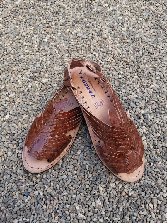 Sandalia Huarache hombre ~ Todas las tallas Boho Hippie Vintage ~ Estilo Mexicano ~ Cuero Colorido ~ Huaraches Mexicanos ~ Zapatos ~ Zapatos Cuero Zapatos Zapatos para hombre Sandalias 