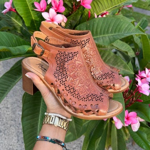 Sandalia Huarache ~ Todas las Tallas Boho- Hippie Vintage ~ Estilo Mexicano ~ Cuero Colorido ~ Huaraches Mexicanos