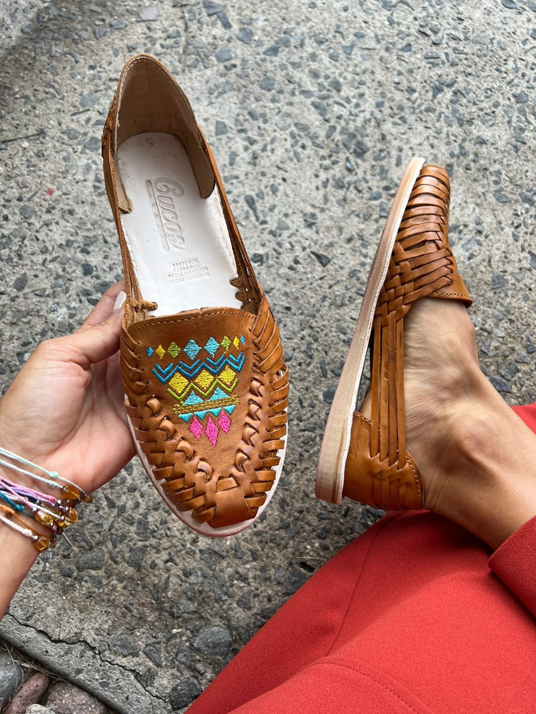 Huarache Sandal All Sizes Boho Hippie Vintage Mexican Style Colorful Leather Mexican Huaraches Etsy