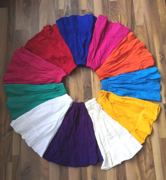 6-8 Años Faldas Mexicanas Falda Folklóricas - Etsy España