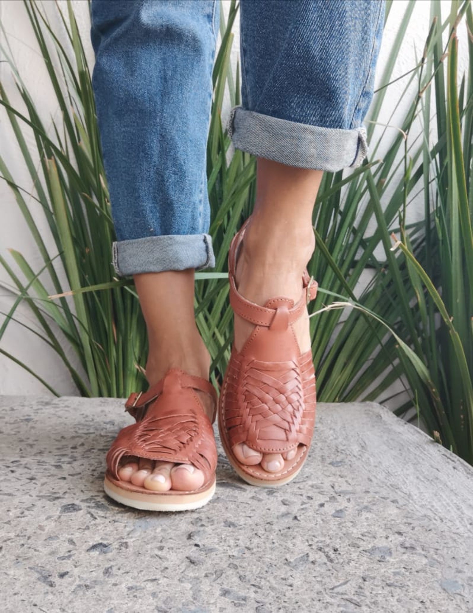 silver strap sandals flat