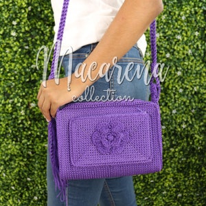 Bolso Flores Bordadas Hechas a Mano Chiapas