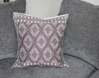 Handgemachte Mexikanischer Kissenbezug: Geometrisches Design