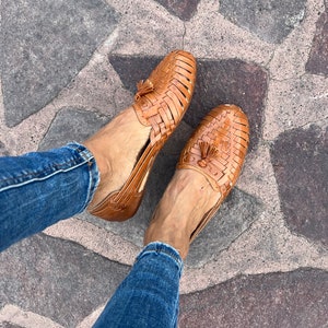 Huarache Sandale ~ Alle Größen Boho- Hippie Vintage ~ Mexican Style ~ Buntes Leder ~ Mexikanische Huaraches
