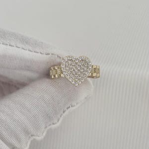 Heart Ring for women/perfect ring for her/best Mother’s Day gift/High quality Gold plated