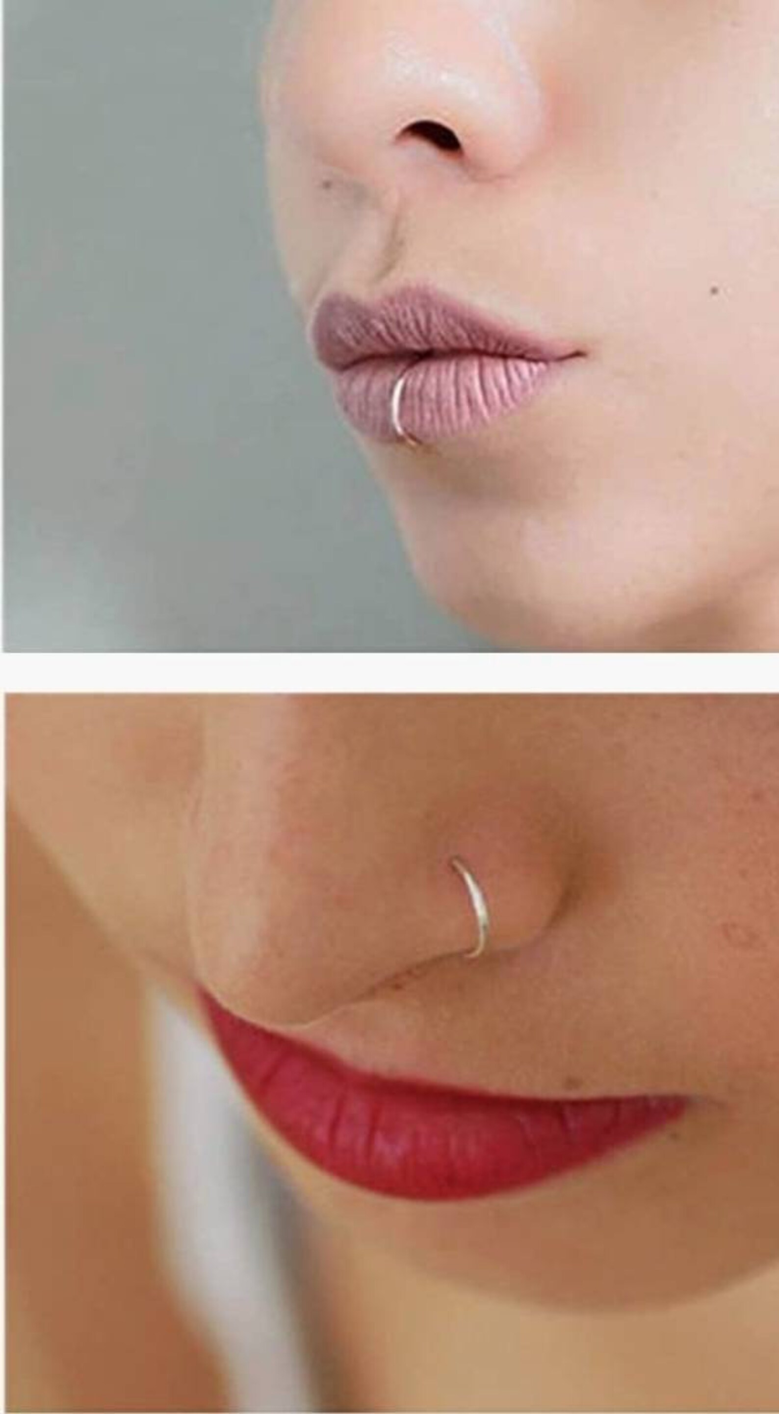 Buy one get one free Thin Small Nose Hoop Piercing Ring Tight Etsy