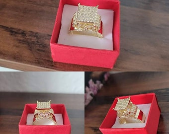 buy one get one free ring gold layered Valentines day gifts