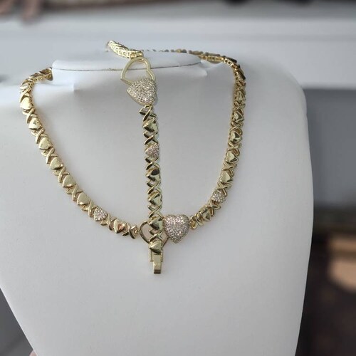 Choker Jewelry Set Xoxo Necklace Set 