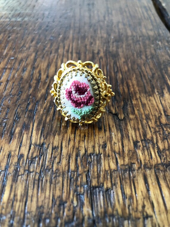 Ring - hand embroidered