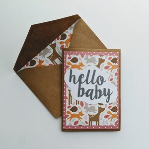 PRÊT À EXPÉDIER : Fait main | carte bébé | 5 x 7