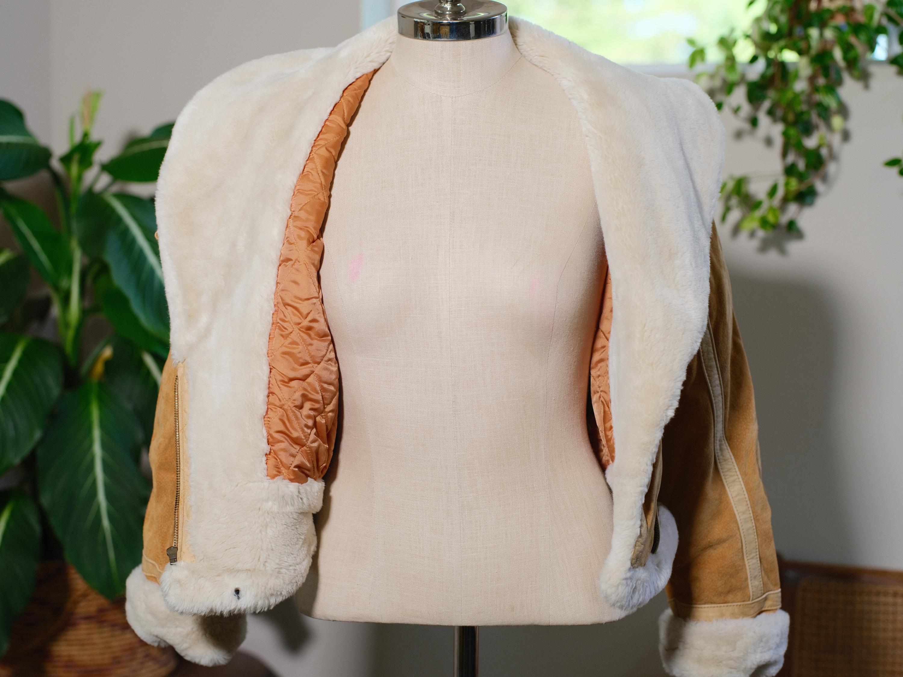 80s 90s \"wool × leather\" design blouson Vintage 80s 90s Sony Epic Leather Wool Letterman Coat Jacket