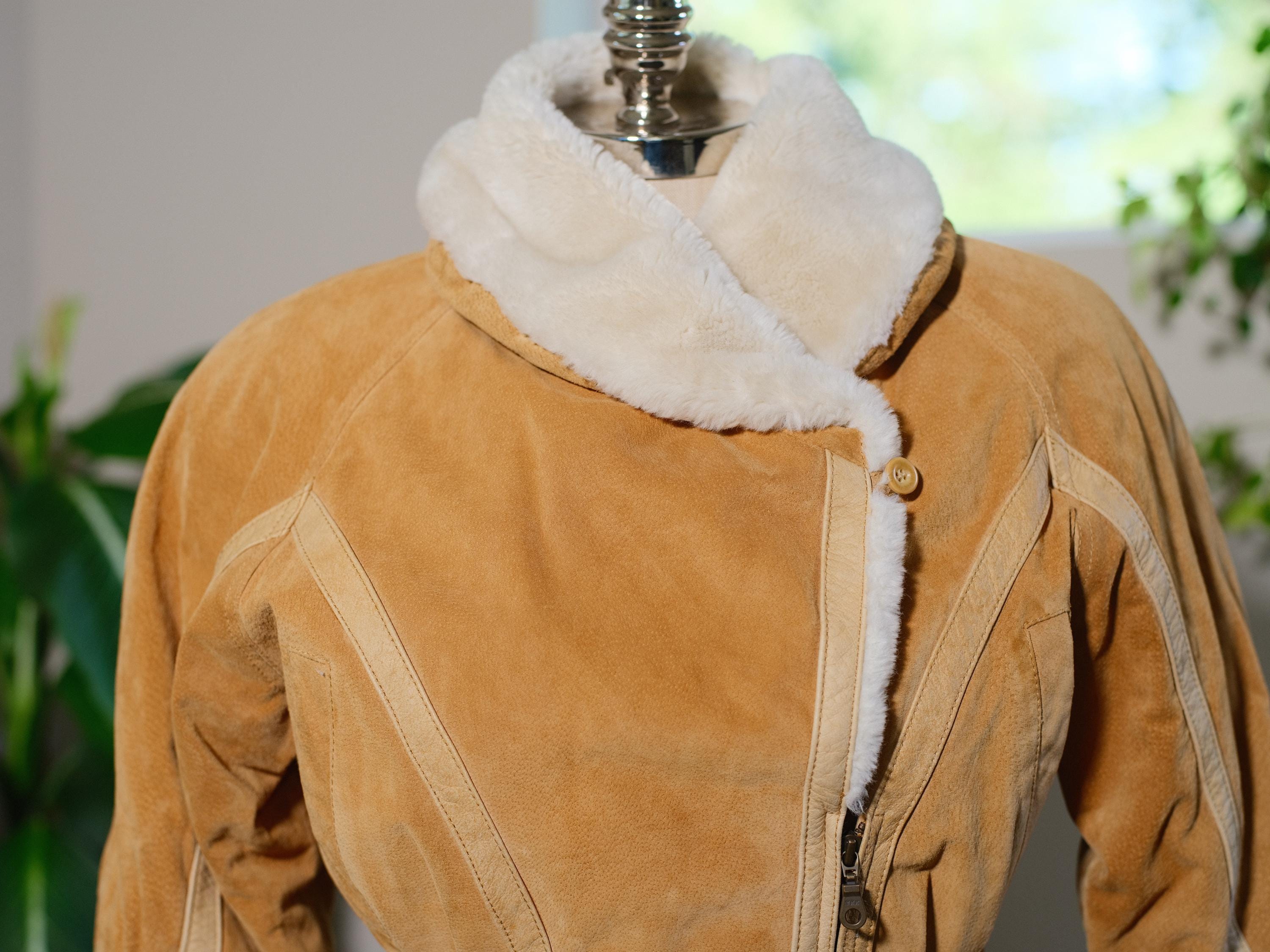 Vintage 80s 90s Wilson Leather Adventure Bound Faux Fur