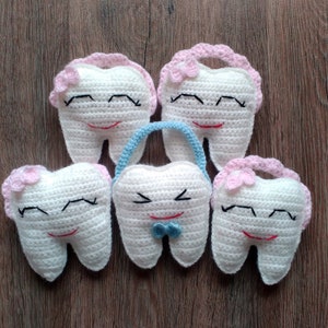 Personalized Crochet Tooth Fairy Pillow: Lost Tooth Keeper, Kids Gift