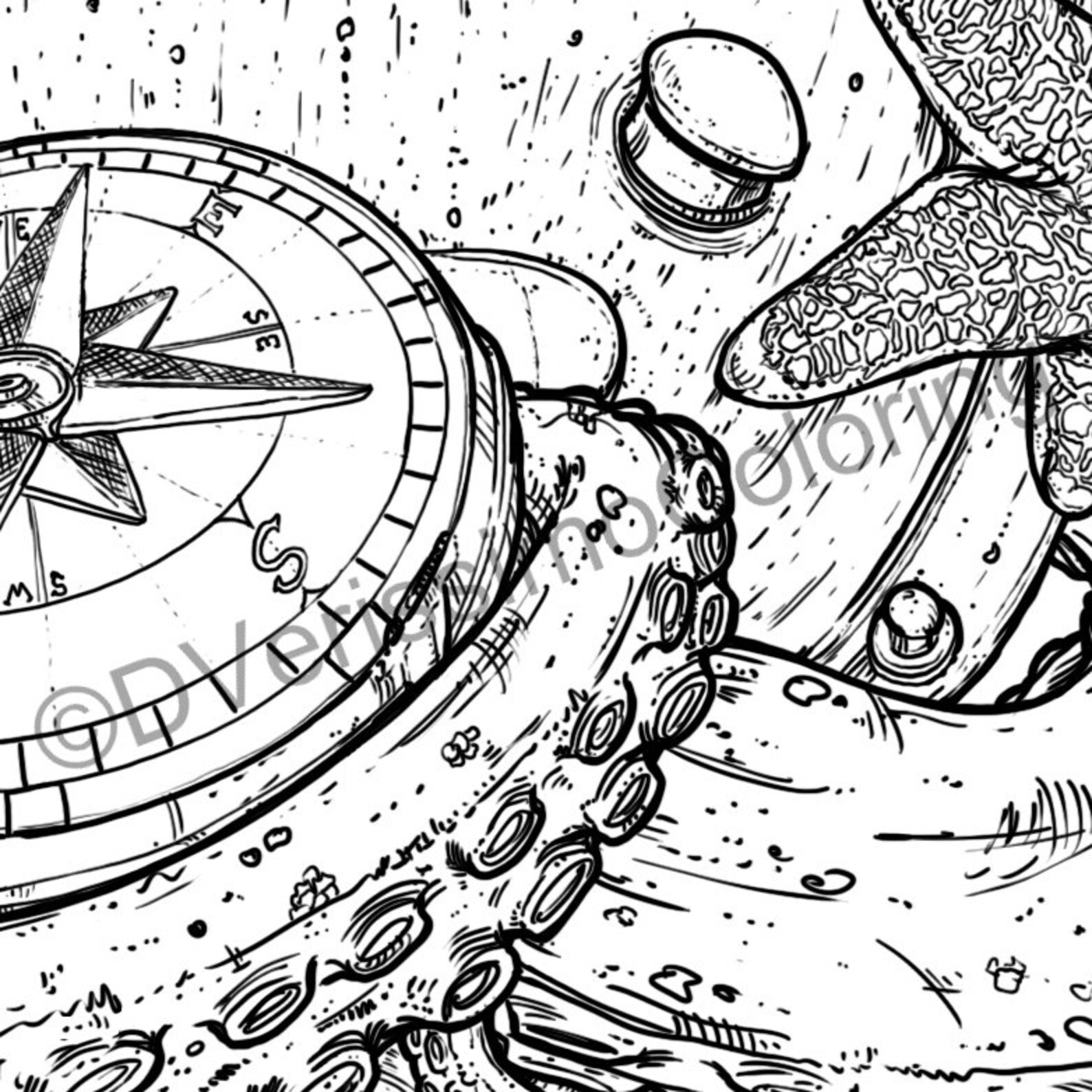 Download Coloring Pages PDF The 4 Octopuses Set 2 | Etsy