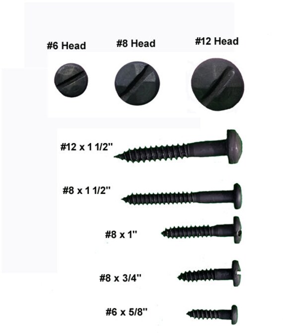 Rustic Pyramid Head Decorative Screws 8 X 1 Etsy