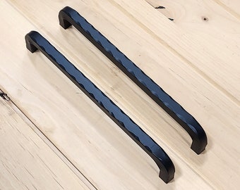 Slimline Barn Door Handle Pull with Hammered Edges (Sold as Pair)