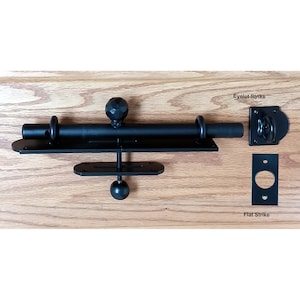 Dual Side Operating Rustic Slide Bolt - Gate Latch - For Gates or Doors (Open or Close from Both Sides)