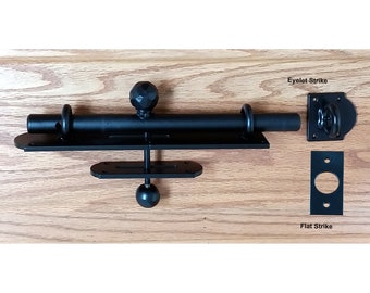 Dual Side Operating Rustic Slide Bolt - Gate Latch - For Gates or Doors (Open or Close from Both Sides)