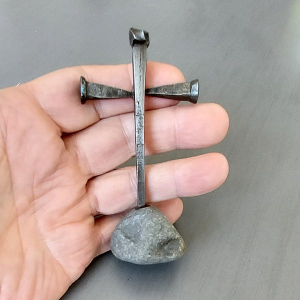Metal Cross, Nail Cross, Crucifix Cross, Religious Christian Gift
