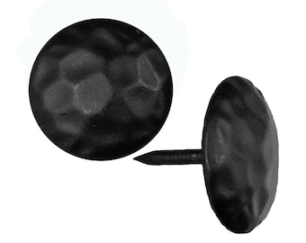 Multi-pack sale - Clavos Nails, Hammered, 3/4 inch Diameter, Distressed, Premium Grade, , Matte Black Powder Coat Finish - Made in the USA