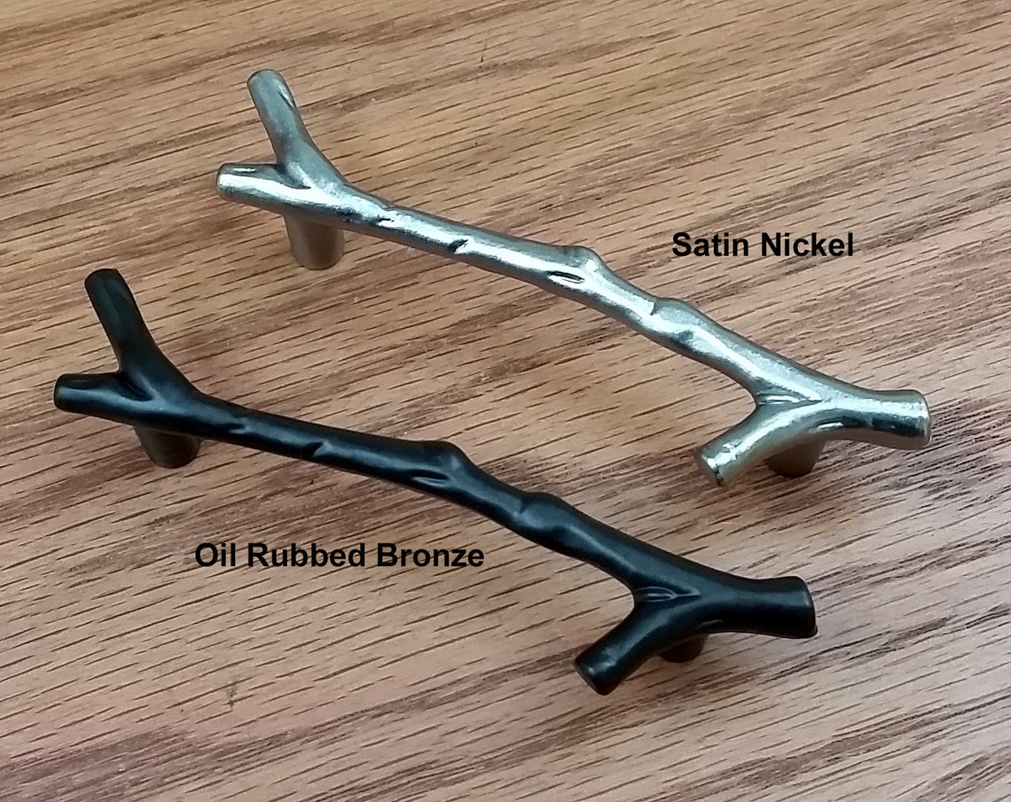 TWIG PULLS set of 5 for and Drawers Oil Rubbed Etsy