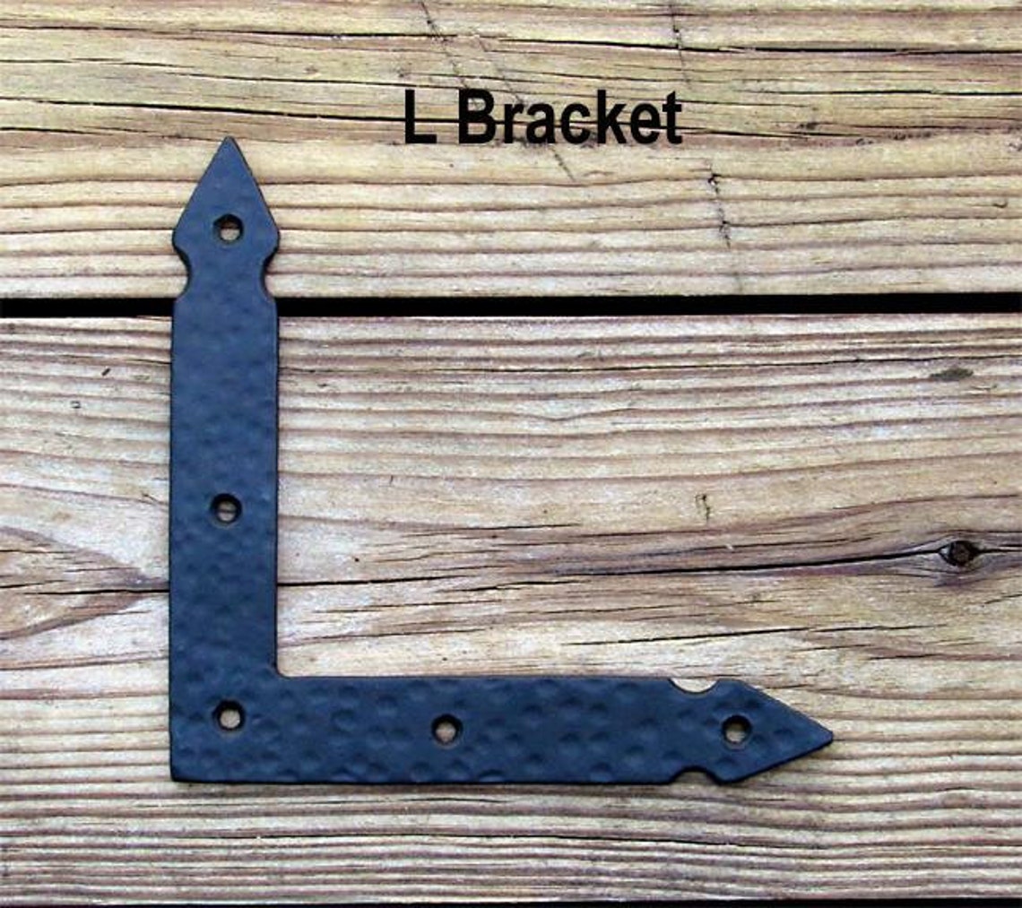 Rustic Hammered Brackets Braces incl. Rustic Etsy