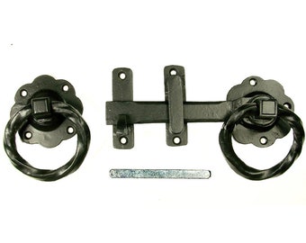 Old World Twisted Ring Gate Latch Kit (Small)
