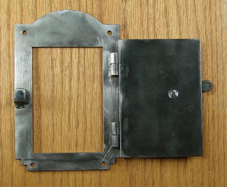 Hinged Door Viewer arched Style 2 Pc. Speakeasy Etsy