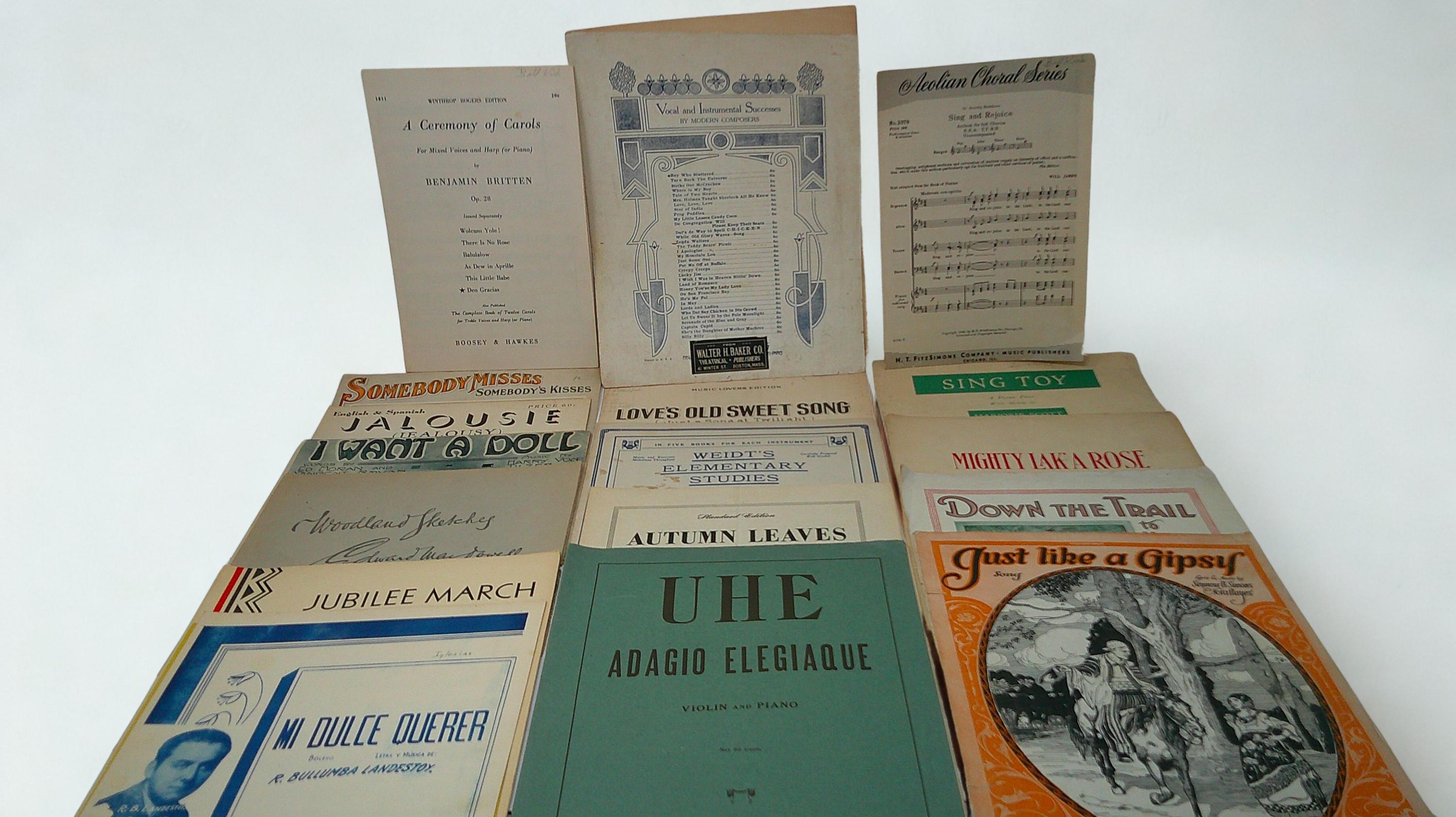 Vintage Set of 18 Sheet Music Books From the 1910's to the 40's - Etsy