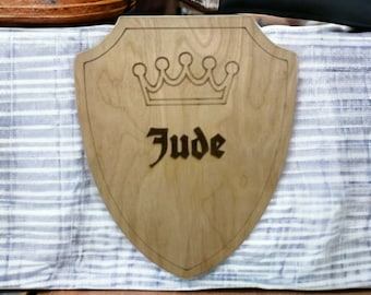 Personalized Medieval Wooden Shield