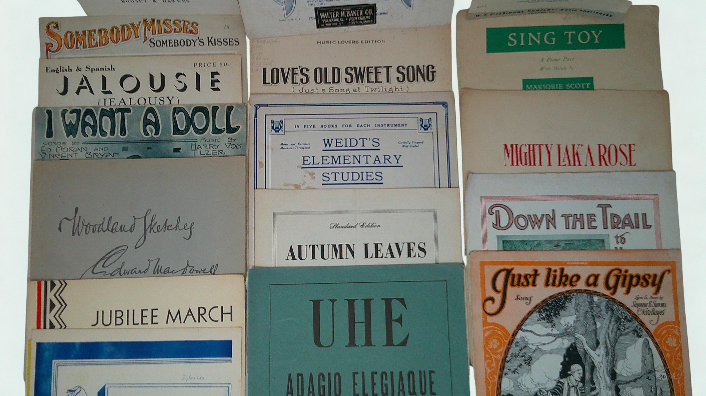 Vintage Set of 18 Sheet Music Books From the 1910's to the 40's - Etsy