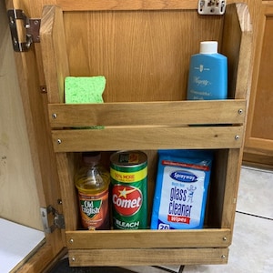Under Sink Kitchen Cleaner Storage Shelf, Household Cleaner Storage, Bathroom Storage Shelf - Etsy