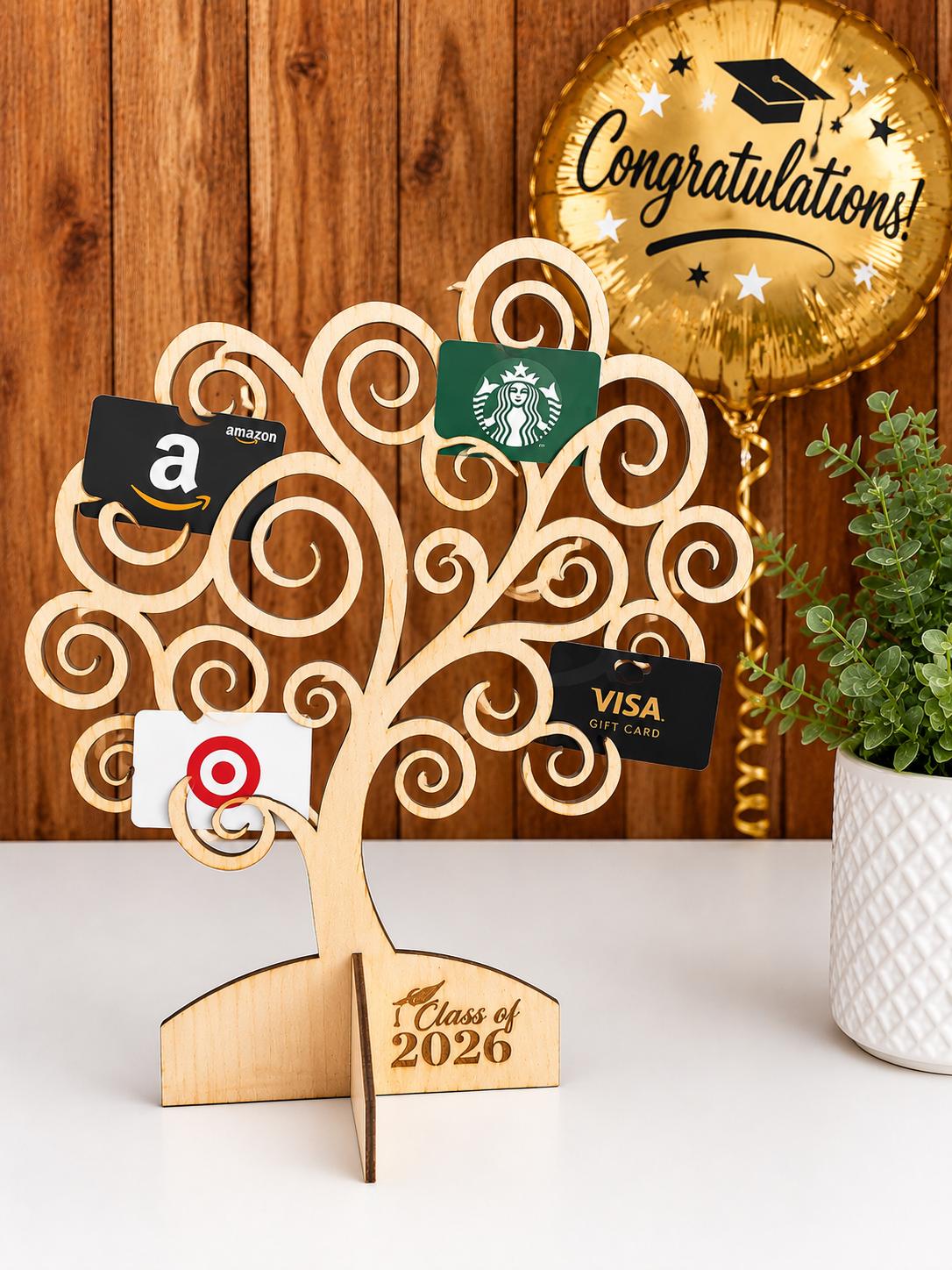 Versatile Gift Card Tree or Money Tree Holder graduation retirement birthday celebration