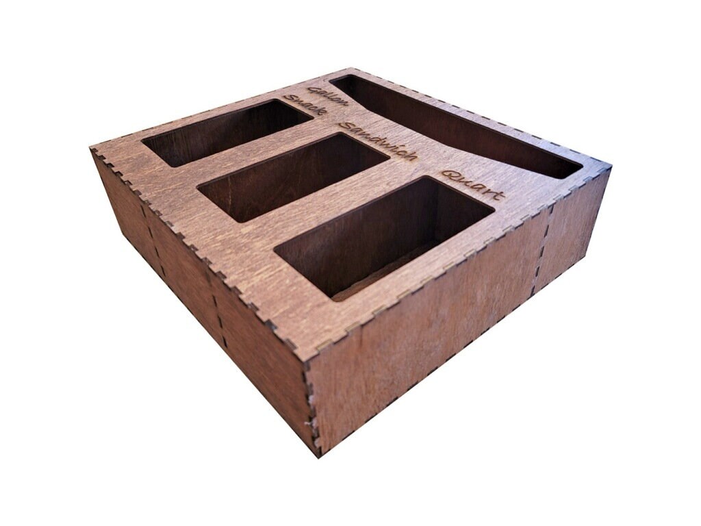 Customized Wooden Storage Bag Organizer Etsy