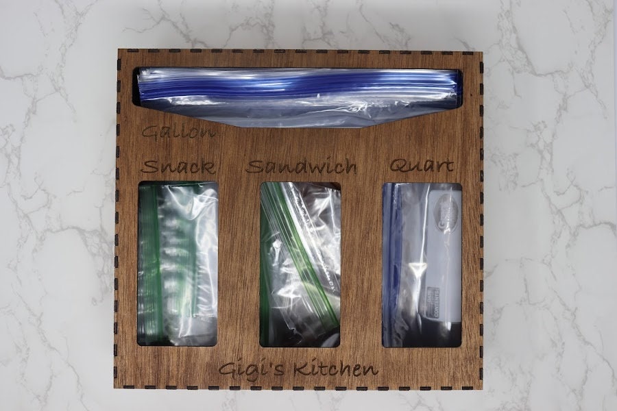 Customized Wooden Storage Bag Organizer Etsy