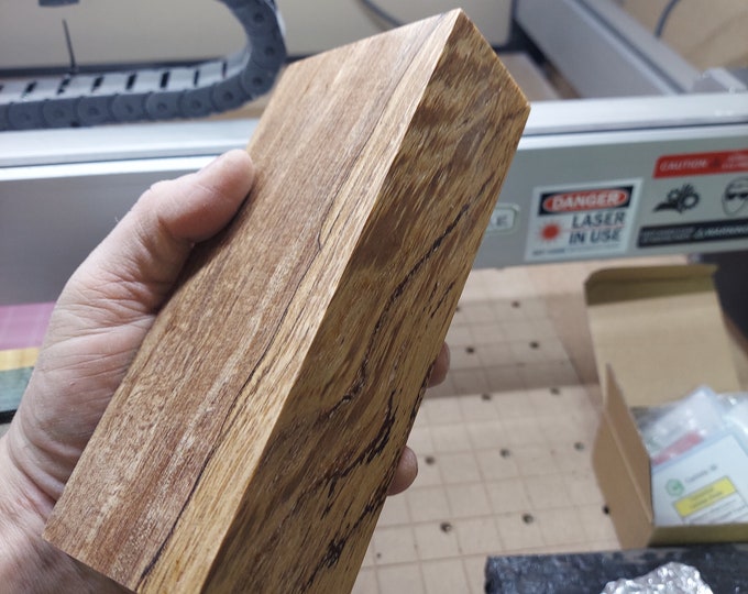 Stabilized spalted maple block