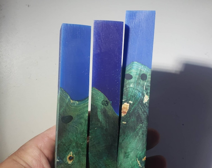 Dye stabilized hybrid pen blanks.