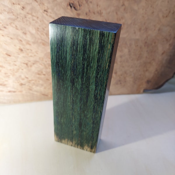 Dye stabilized pre-civil war oak knife block.