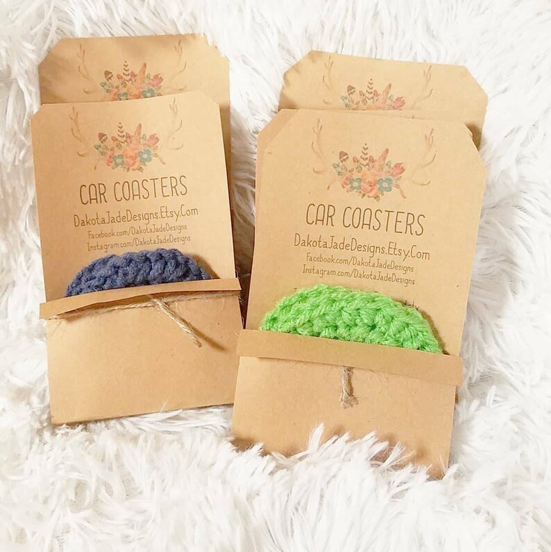 Lime Green Navy Blue Car Coasters Crochet Car Coasters Etsy